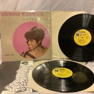 Dionne Warwick-Anthology 1962-1971 Double Vinyl Shrink+photo sleeve Rhino 18740